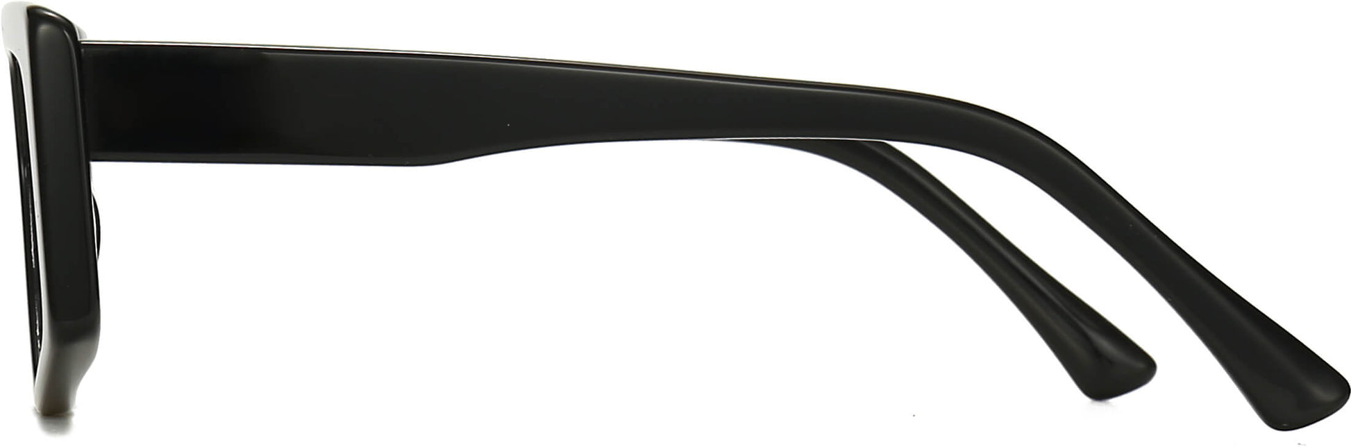 Leilany Geometric Black Eyeglasses from ANRRI, side view