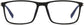 Leo Rectangle Black Eyeglasses from ANRRI, front view