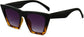 Leon Black Plastic Sunglasses from ANRRI, angle view