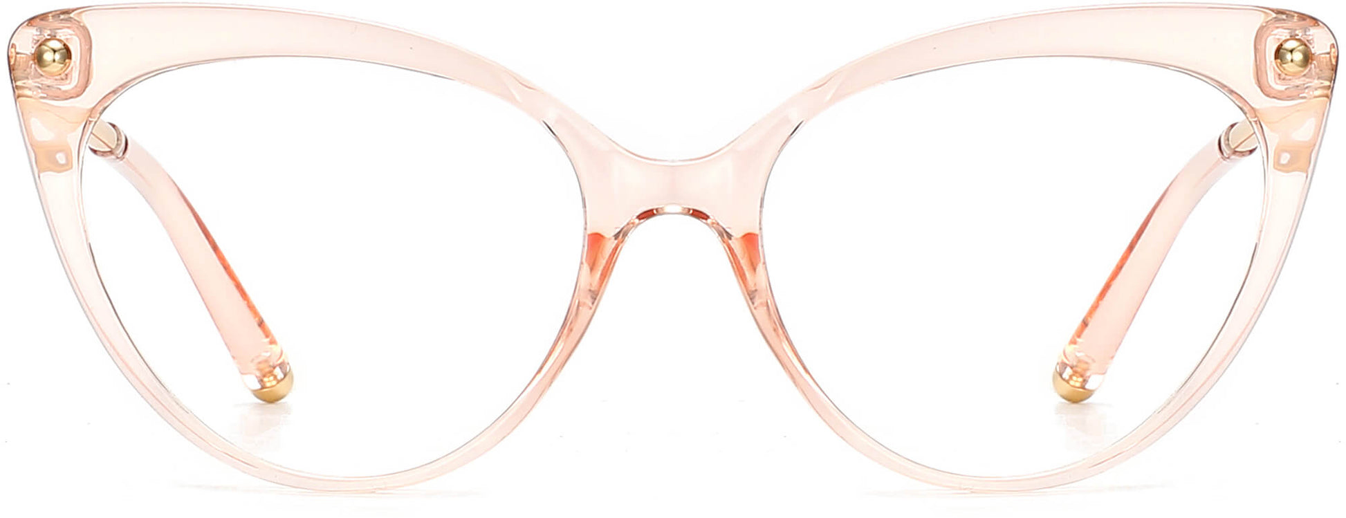 Leona Cateye Pink Eyeglasses from ANRRI, front view