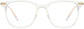 Leonard Square Clear Eyeglasses from ANRRI, front view