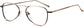 Lewis Aviator Brown Eyeglasses from ANRRI, angle view