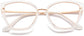 Lia Cateye Clear Eyeglasses from ANRRI, closed view