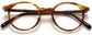 Liberty Round Tortoise Eyeglasses from ANRRI, closed view