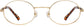 Lillie Round Gold Eyeglasses from ANRRI, front view
