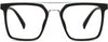 Lionel Square Black Eyeglasses from ANRRI, front view