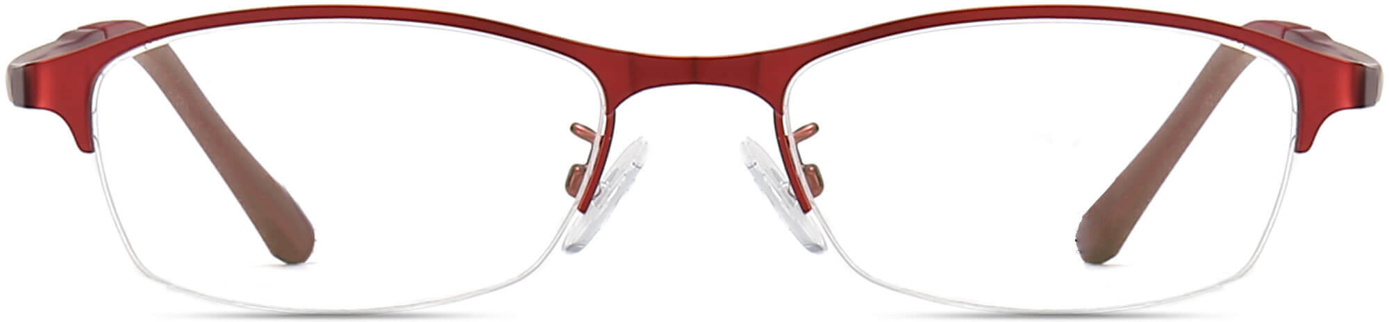 Lola Rectangle Red Eyeglasses from ANRRI, front view