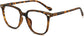 Lorelei Square Tortoise Eyeglasses from ANRRI, angle view
