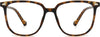 Lorelei Square Tortoise Eyeglasses from ANRRI, front view