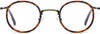 Lottie Round Tortoise Eyeglasses from ANRRI, front view