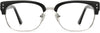 Loyal Browline Black Eyeglasses from ANRRI, front view