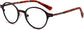 Lucca Round Tortoise Eyeglasses from ANRRI, angle view