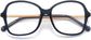 Lucille Cateye Blue Eyeglasses from ANRRI, closed view