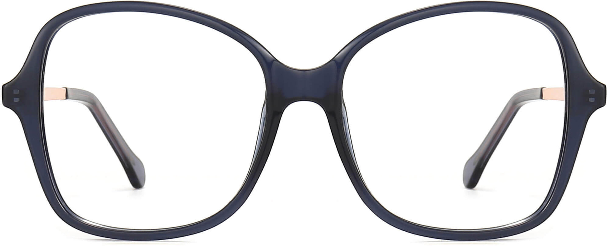 Lucille Cateye Blue Eyeglasses from ANRRI, front view