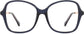 Lucille Cateye Blue Eyeglasses from ANRRI, front view