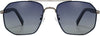 Luis Silver Stainless steel Sunglasses from ANRRI, front view