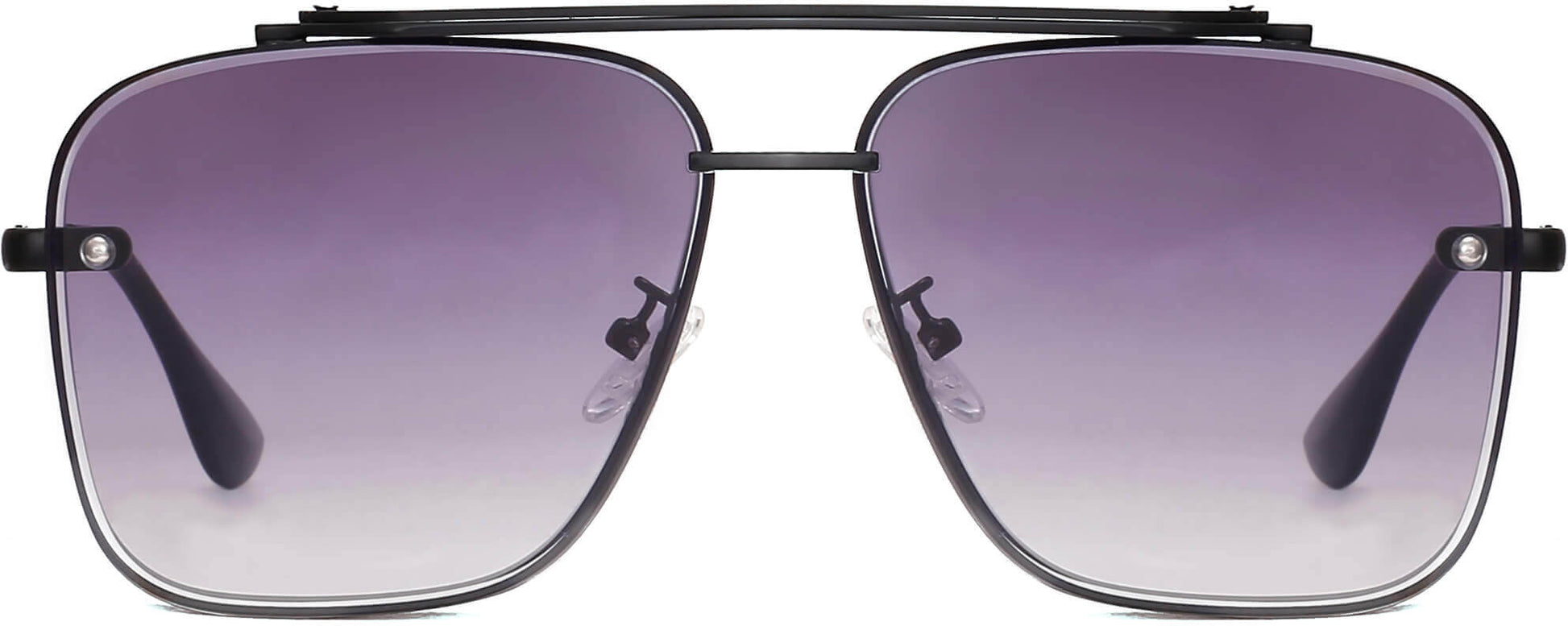 Luke Black Stainless steel Sunglasses from ANRRI