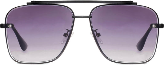 Luke Black Stainless steel Sunglasses from ANRRI