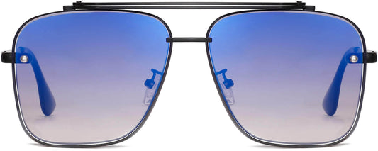 Luke Blue Stainless steel Sunglasses from ANRRI