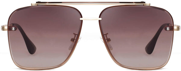 Luke Brown Stainless steel Sunglasses from ANRRI