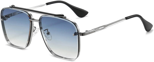 Luke Silver Stainless steel Sunglasses from ANRRI