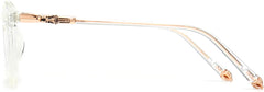 Lullaby Geometric Clear Eyeglasses from ANRRI, side view