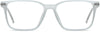 Lyuba Rectangle White Eyeglasses from ANRRI, front view