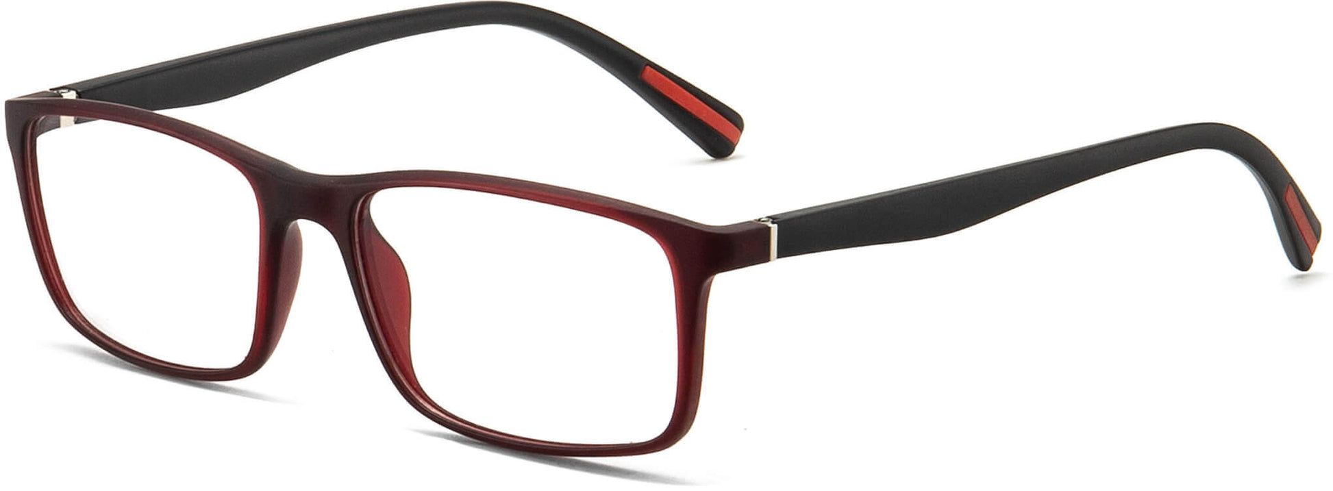 Reid Black TR90 Eyeglasses from ANRRI, Angle View