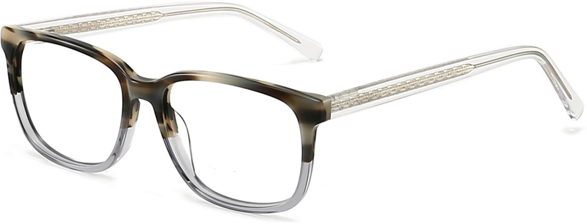 Mabel Square Tortoise Eyeglasses from ANRRI, angle view