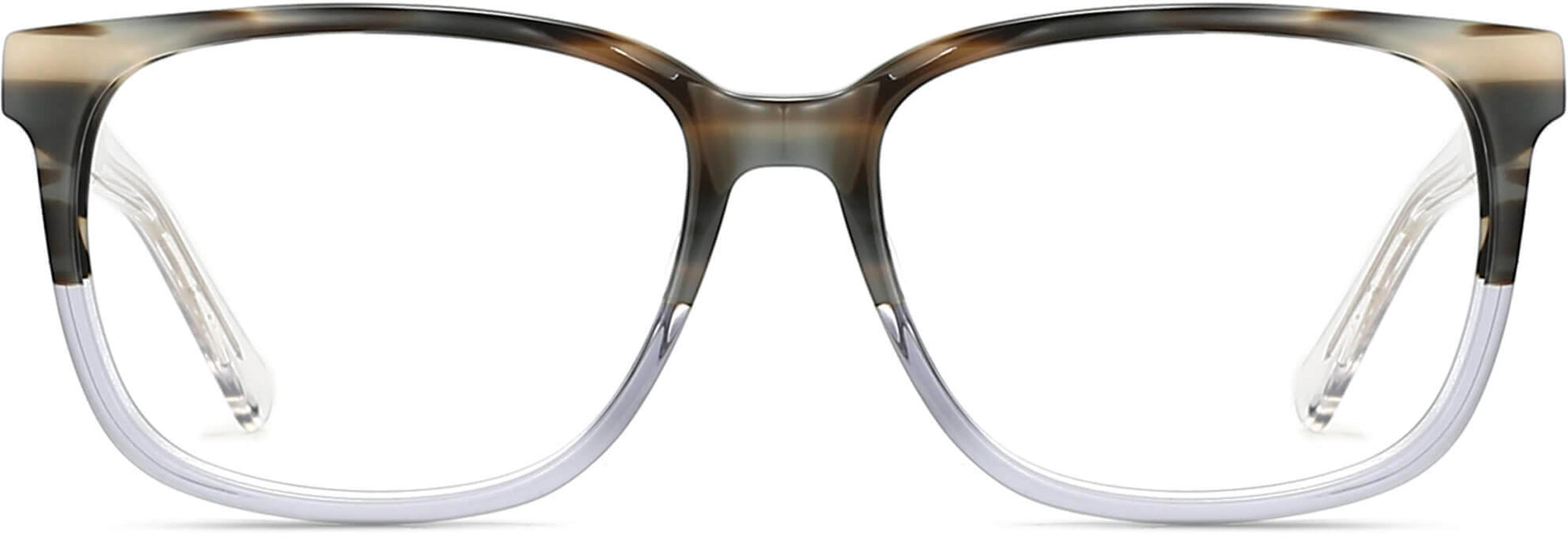 Mabel Square Tortoise Eyeglasses from ANRRI, front view