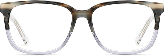 Mabel Square Tortoise Eyeglasses from ANRRI, front view