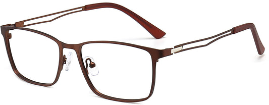 Macon Brown Metal Eyeglasses from ANRRI