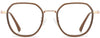 Maddison Square Brown Eyeglasses from ANRRI, front view