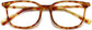 Madeline Square Tortoise Eyeglasses from ANRRI, closed view