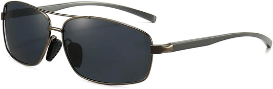 Madison Black Stainless steel Sunglasses from ANRRI, angle view
