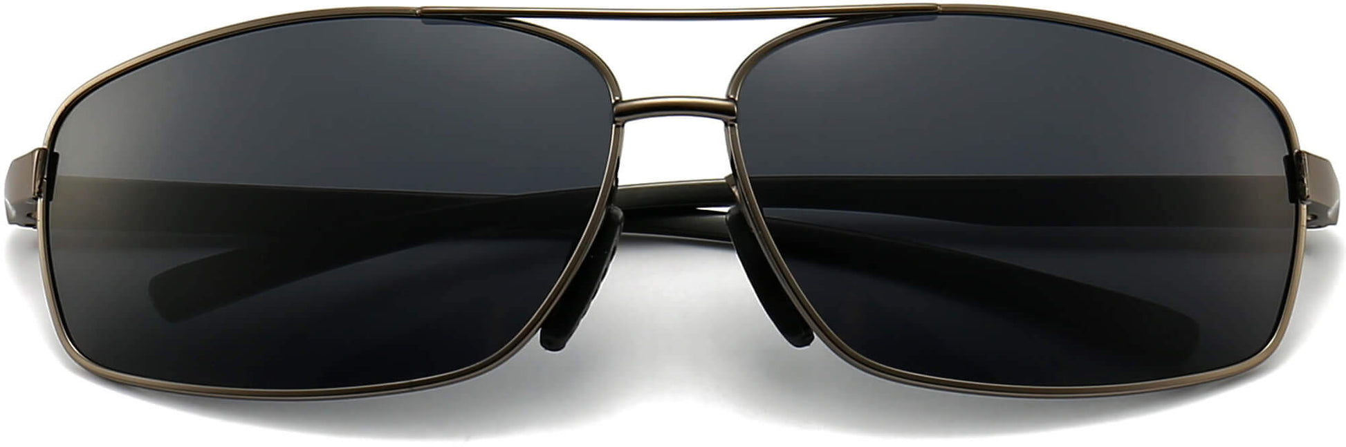 Madison Black Stainless steel Sunglasses from ANRRI, closed view