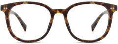 Malakai Round Tortoise Eyeglasses from ANRRI, front view