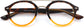 Malcolm Round Tortoise Eyeglasses from ANRRI, closed view
