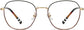 Mallory Round Black Eyeglasses from ANRRI, front view