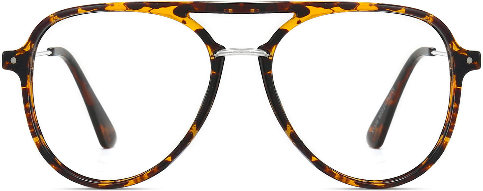 Marcus Aviator Tortoise Eyeglasses from ANRRI, front view