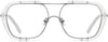 Marshall Geometric Clear Eyeglasses from ANRRI, front view