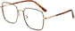 Marvin Square Black Eyeglasses from ANRRI, angle view