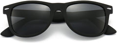 Mateo Black Stainless steel Sunglasses from ANRRI, closed view