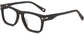 Mathew Square Gray Eyeglasses from ANRRI, angle view