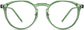 Matthew Geometric Green Eyeglasses from ANRRI, front view