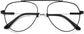 Maverick Aviator Black Eyeglasses from ANRRI, closed view