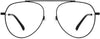 Maverick Aviator Black Eyeglasses from ANRRI, front view