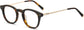 Maximo Round Tortoise Eyeglasses from ANRRI, angle view