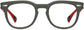 Maybach Round Gray Eyeglasses from ANRRI, front view