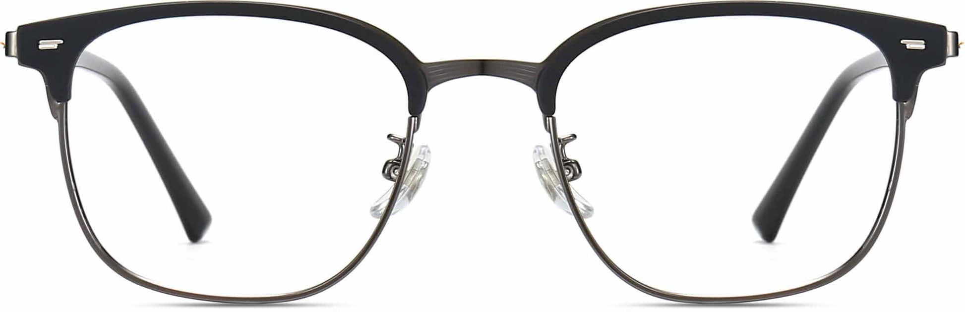Mdonne Browline Black Eyeglasses from ANRRI, front view